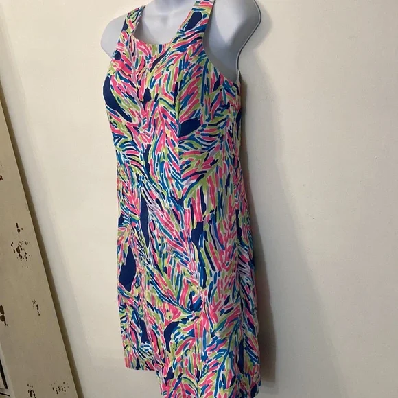 Lilly Pulitzer shift dress Indigo palm reader size 2 - Picture 3 of 10